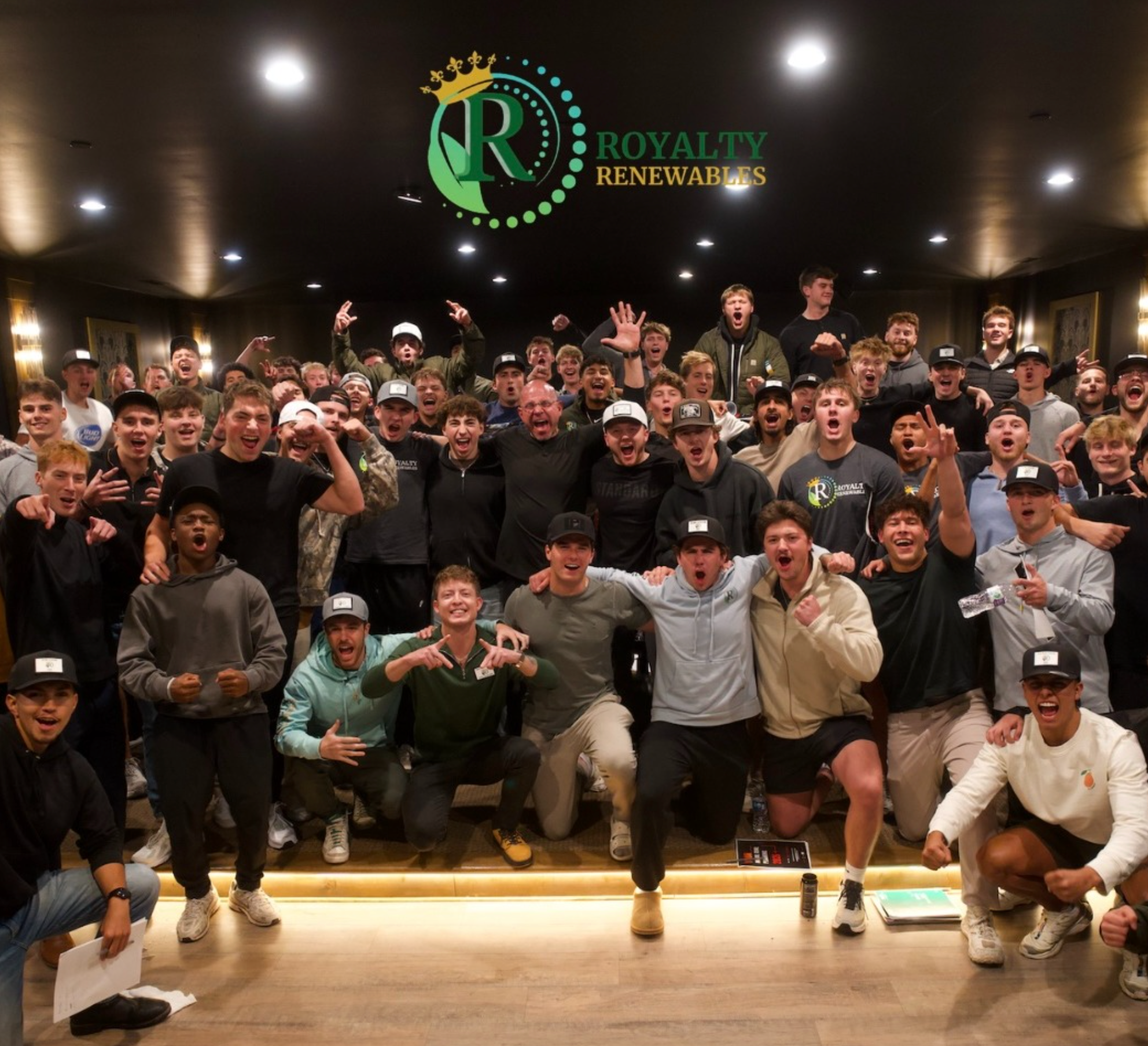 Royalty Renewables full team at sales conference