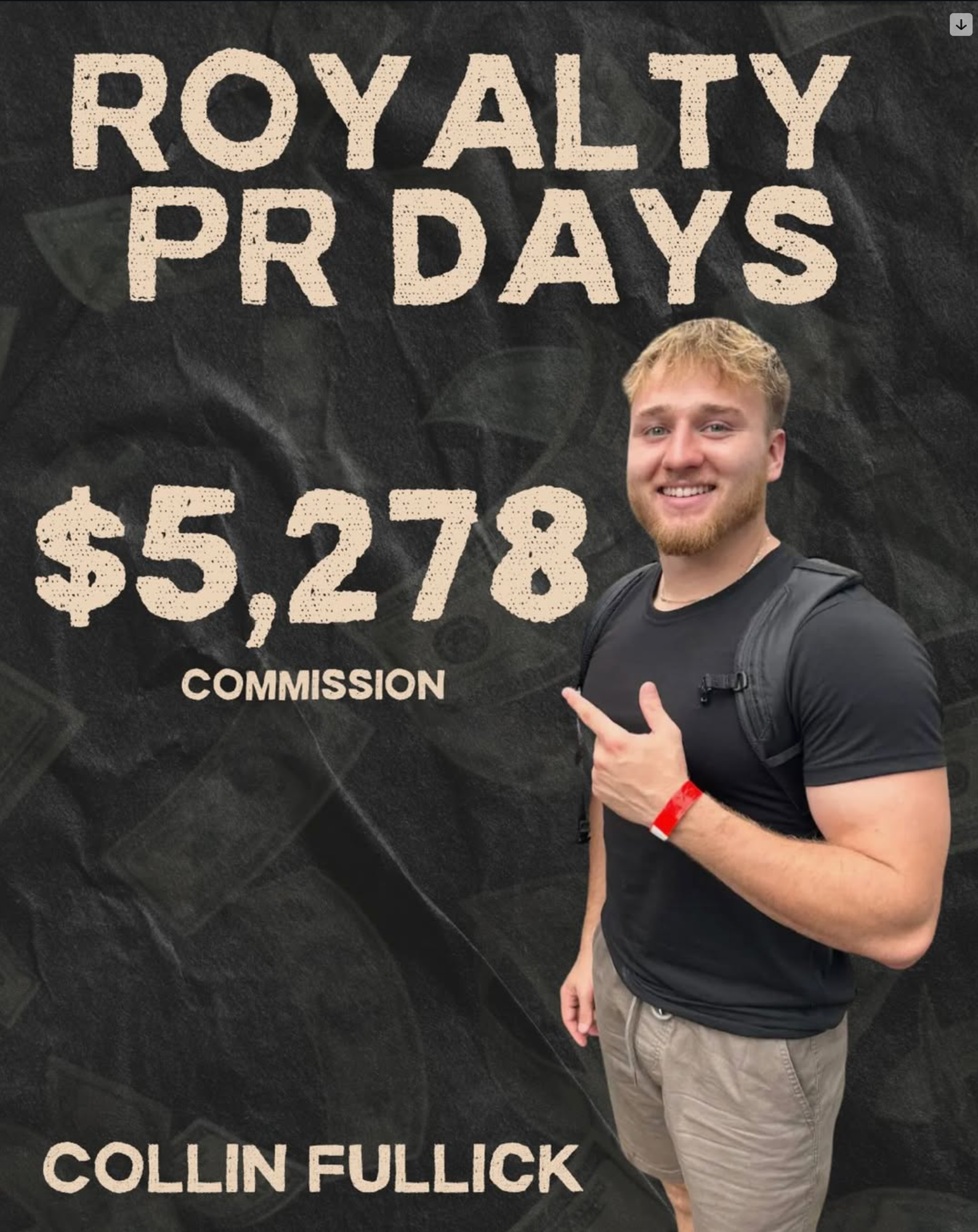 Collin Fullick — $5,278 commission week